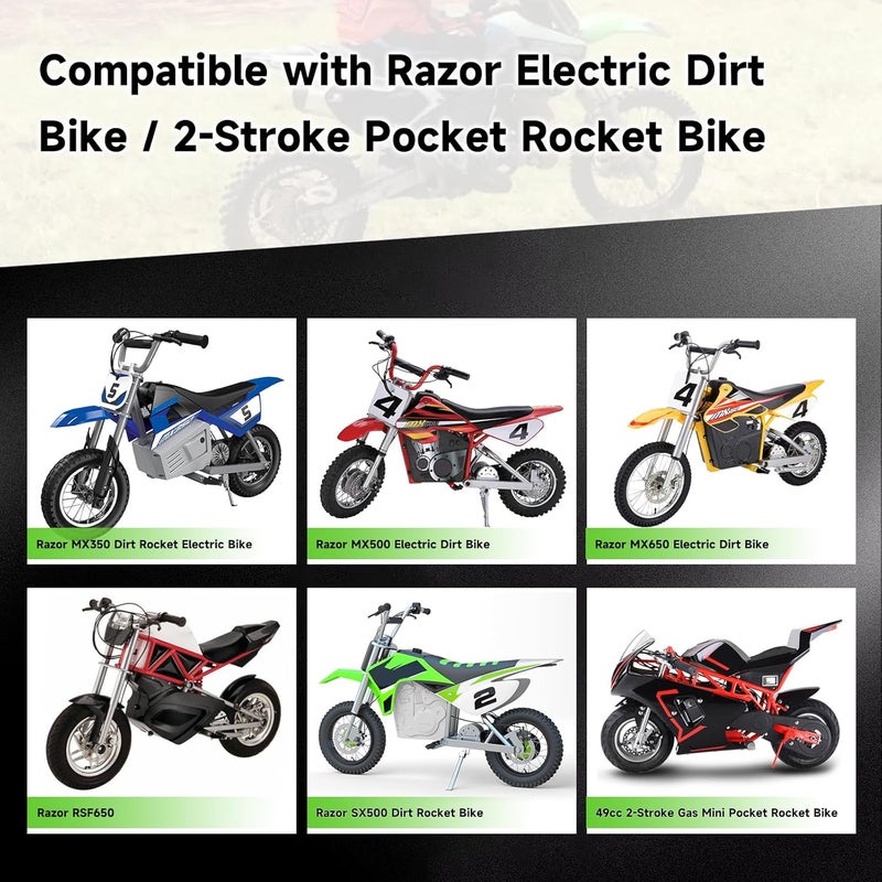 XIKOBY 25H Roller Chain 10 Feet 480 Links Compatible with Razor MX350 MX500 MX650 Dirt Rocket Bike E100 E300 Electric Scooter 47cc 49cc 2-Stroke Pocket Bike ATV Quad Go Kart Parts with Chain Breaker - Image 4